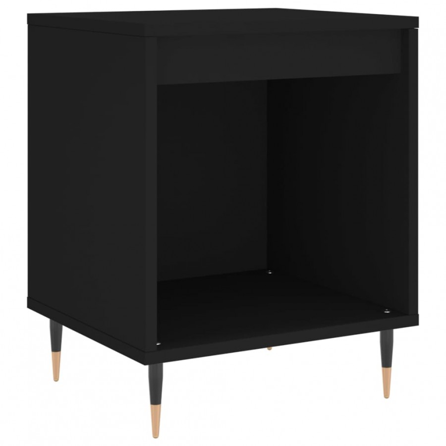 Tables de chevet 2 pcs noir 40x35x50 cm bois d’ingénierie Tables de chevet 2 pcs noir 40x35x50 cm bois d’ingénierie
