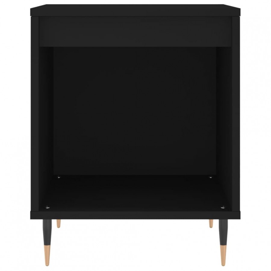 Tables de chevet 2 pcs noir 40x35x50 cm bois d’ingénierie Tables de chevet 2 pcs noir 40x35x50 cm bois d’ingénierie