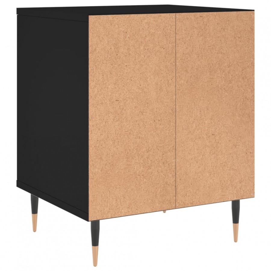 Tables de chevet 2 pcs noir 40x35x50 cm bois d’ingénierie Tables de chevet 2 pcs noir 40x35x50 cm bois d’ingénierie