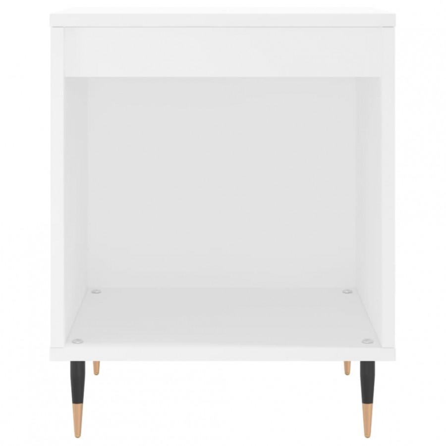 Tables de chevet 2 pcs blanc 40x35x50 cm bois d’ingénierie