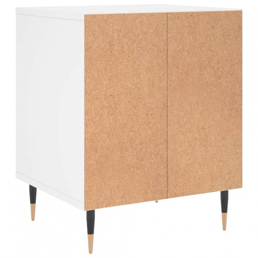Tables de chevet 2 pcs blanc 40x35x50 cm bois d’ingénierie