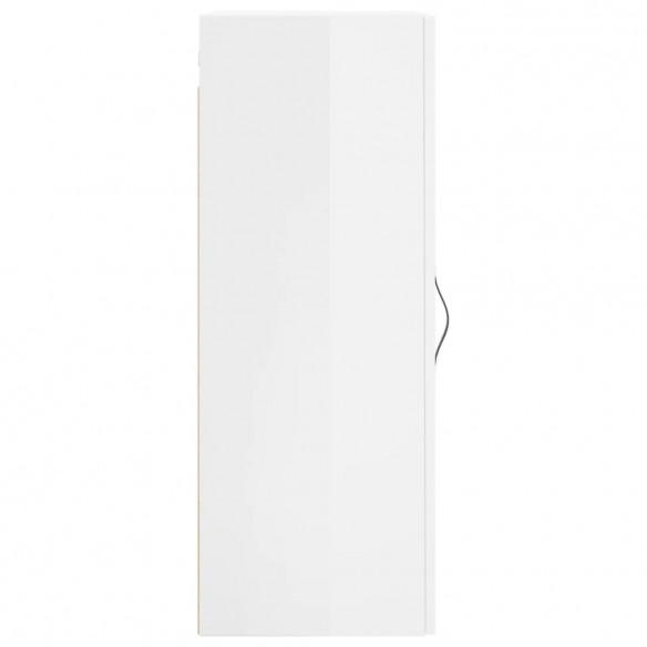 Armoire murale blanc brillant 34,5x34x90 cm