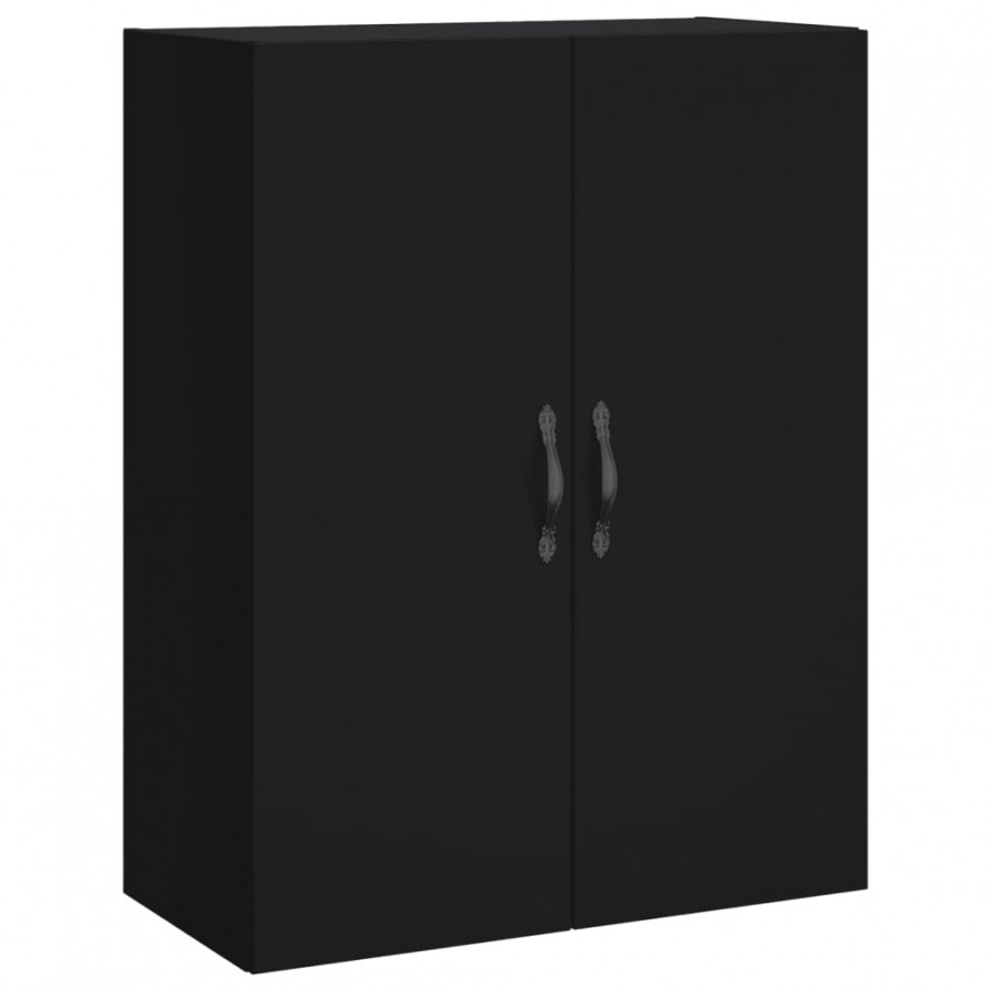 Armoire murale noir 69,5x34x90 cm bois d'ingénierie