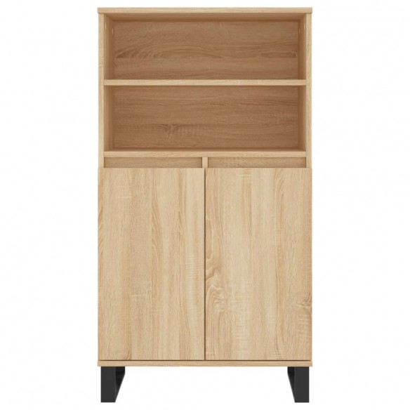 Buffet haut Chêne sonoma 60x36x110 cm Bois d'ingénierie