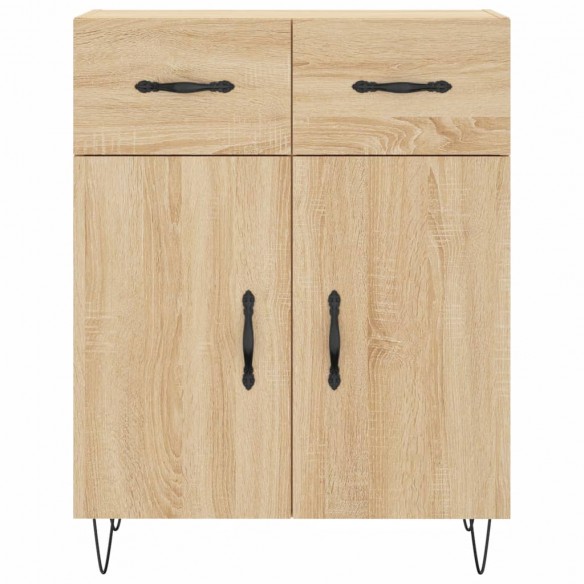 Buffet haut Chêne sonoma 69,5x34x180 cm Bois d'ingénierie