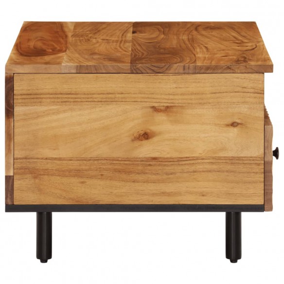 Table basse 80x54x40 cm bois massif d'acacia