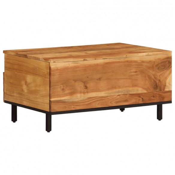 Table basse 80x54x40 cm bois massif d'acacia