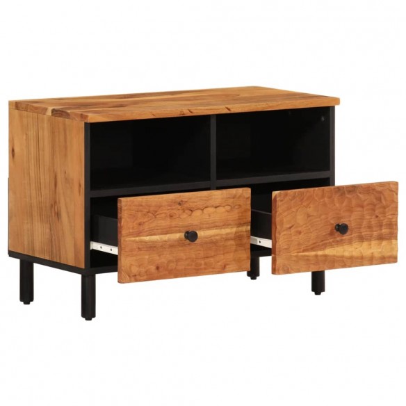 Meuble TV 70x33x46 cm Bois d'acacia massif