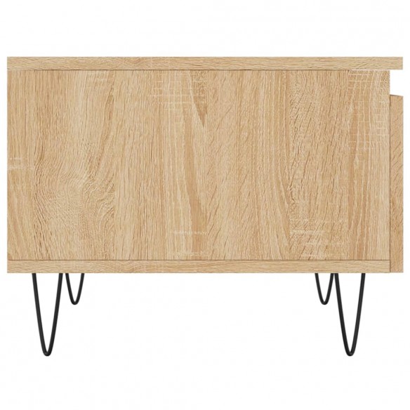 Table basse chêne sonoma 50x46x35 cm bois d'ingénierie