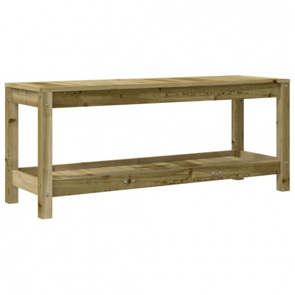 Banc de jardin 108x35x45 cm bois de pin imprégné