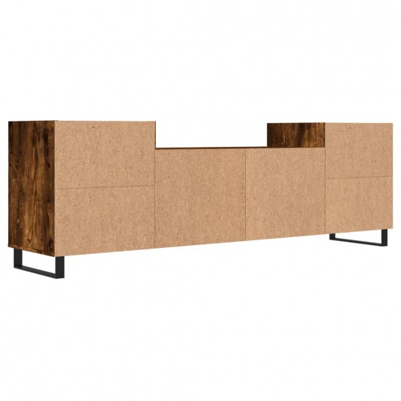 Meuble TV Chêne fumé 160x35x55 cm Bois d'ingénierie