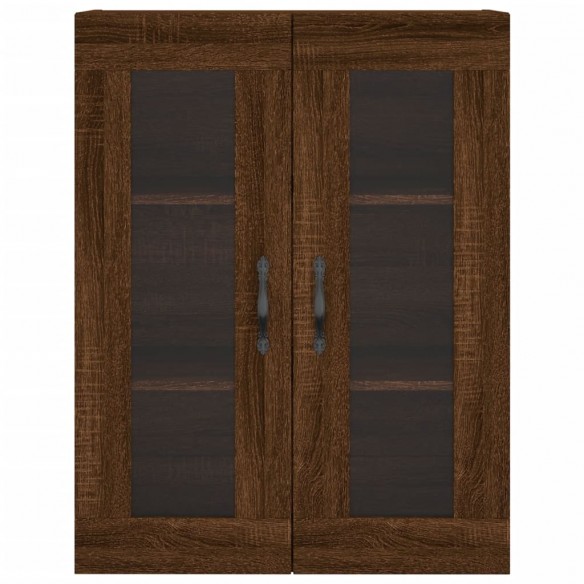 Armoires murales 2 pcs chêne marron bois d'ingénierie