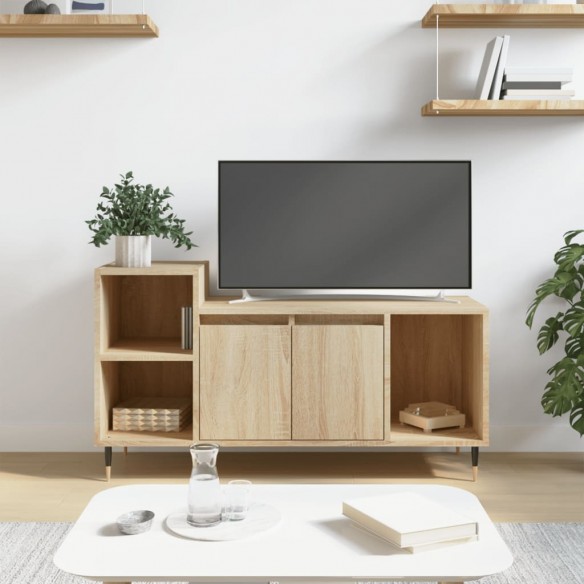 Meuble TV Chêne sonoma 100x35x55 cm Bois d'ingénierie