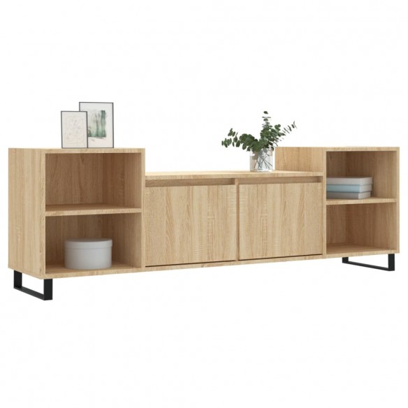 Meuble TV Chêne sonoma 160x35x55 cm Bois d'ingénierie