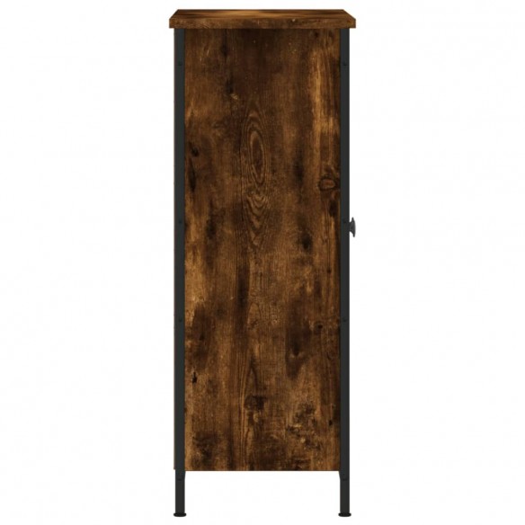 Buffet chêne fumé 70x30x80 cm bois d'ingénierie