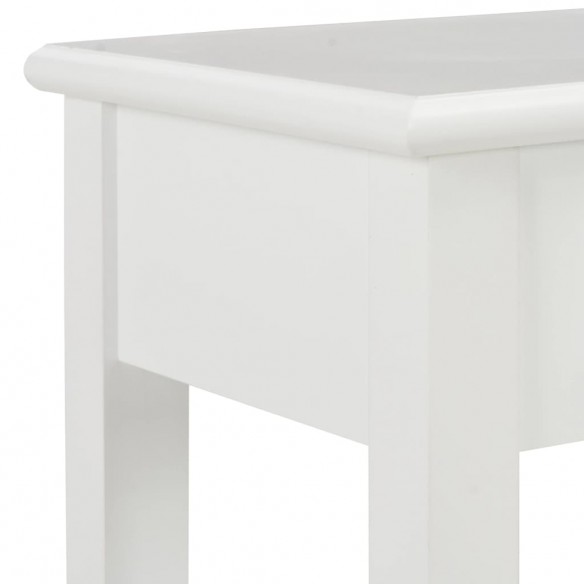 Table console Blanc 110x35x80 cm Bois