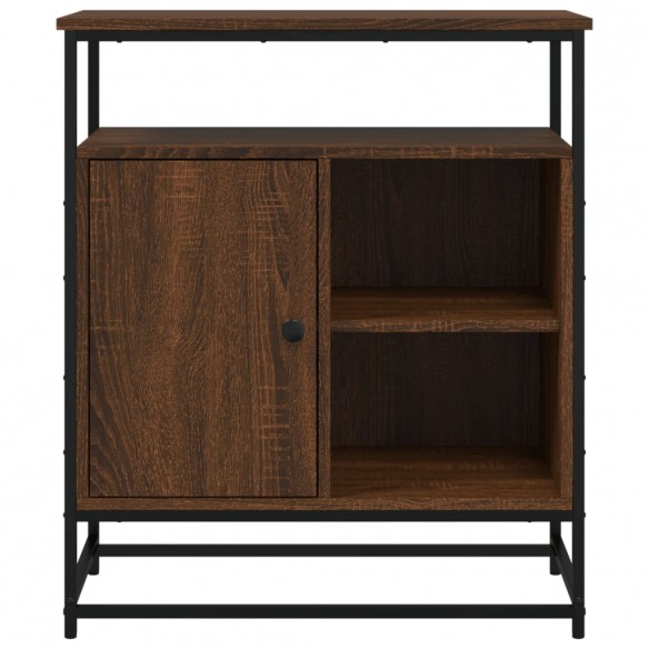 Buffet chêne marron 69x35x80 cm bois d'ingénierie