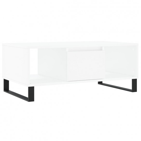 Table basse Blanc 90x50x36,5 cm 