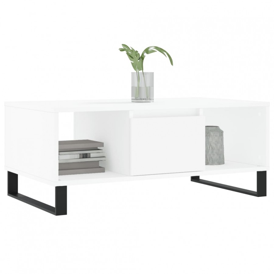 Table basse Blanc 90x50x36,5 cm  Table basse Blanc 90x50x36,5 cm