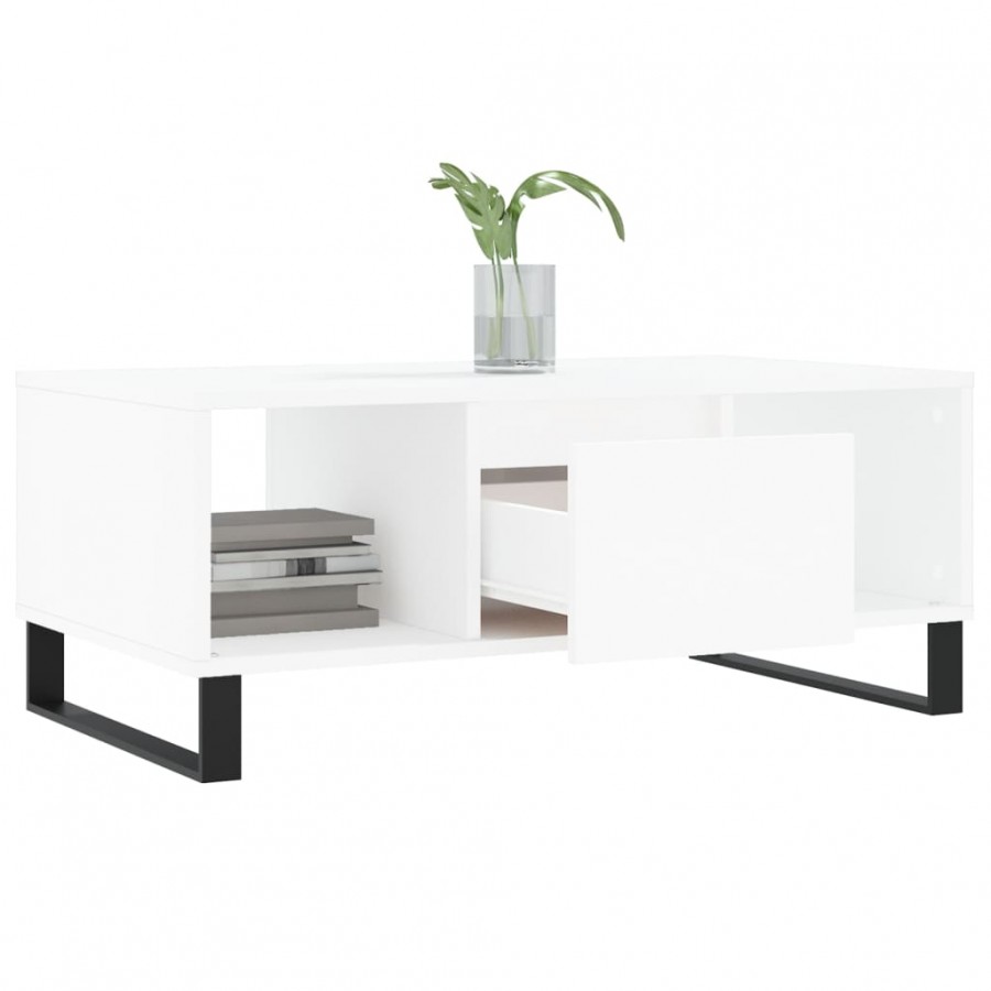 Table basse Blanc 90x50x36,5 cm  Table basse Blanc 90x50x36,5 cm