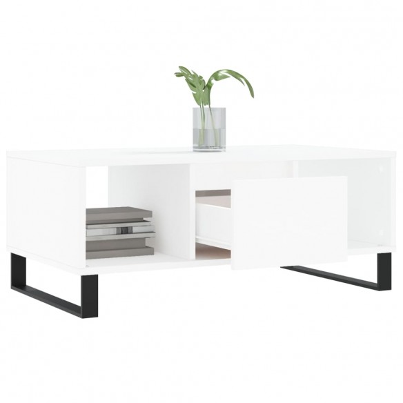 Table basse Blanc 90x50x36,5 cm 