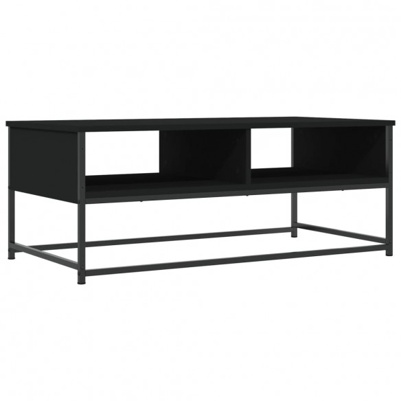 Table basse noir 100x51x40 cm bois d'ingénierie