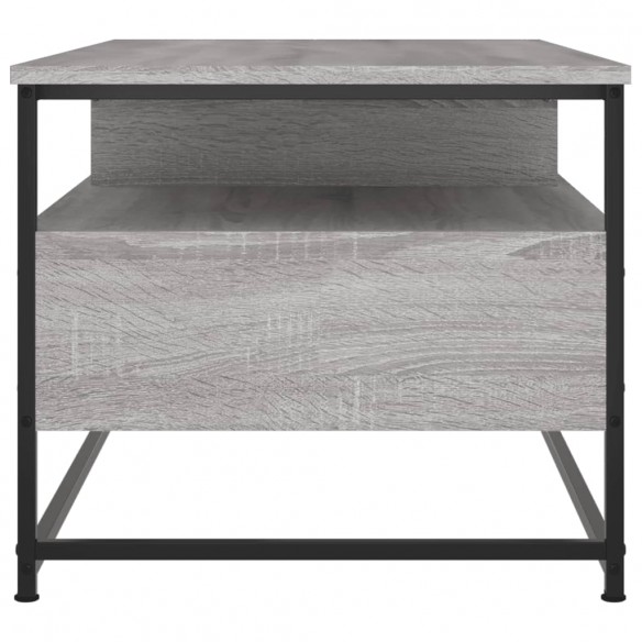 Table basse sonoma gris 100x51x45 cm bois d'ingénierie