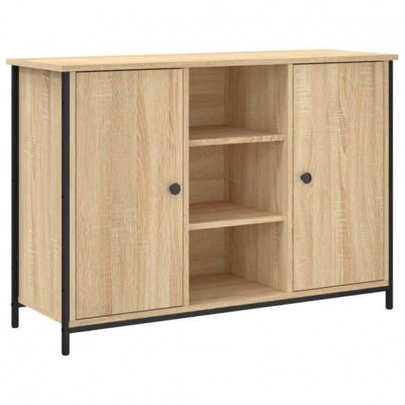 Buffet chêne sonoma 100x35x70 cm bois d'ingénierie