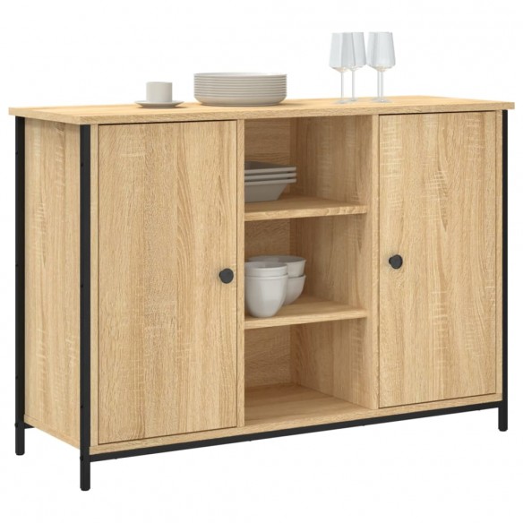 Buffet chêne sonoma 100x35x70 cm bois d'ingénierie