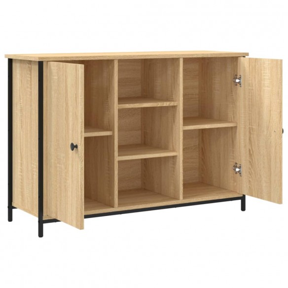 Buffet chêne sonoma 100x35x70 cm bois d'ingénierie