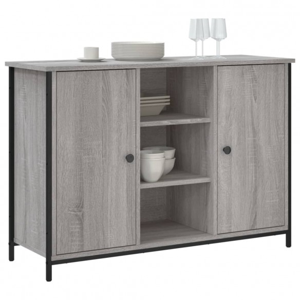 Buffet sonoma gris 100x35x70 cm bois d'ingénierie