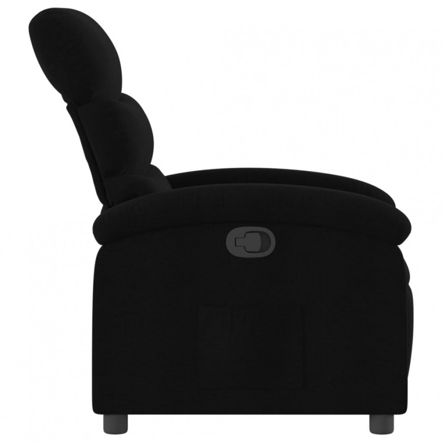 Fauteuil inclinable Noir Tissu Fauteuil inclinable Noir Tissu
