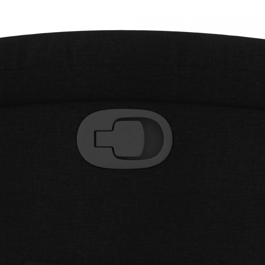 Fauteuil inclinable Noir Tissu Fauteuil inclinable Noir Tissu