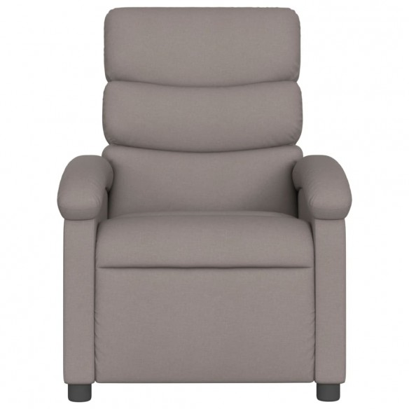 Fauteuil de massage inclinable Taupe Tissu