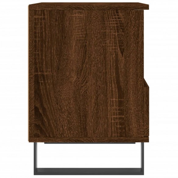 Table de chevet chêne marron 40x35x50 cm bois d’ingénierie