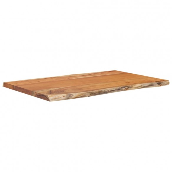 Table d'appoint 60x40x2,5cm bois massif acacia bordure assortie