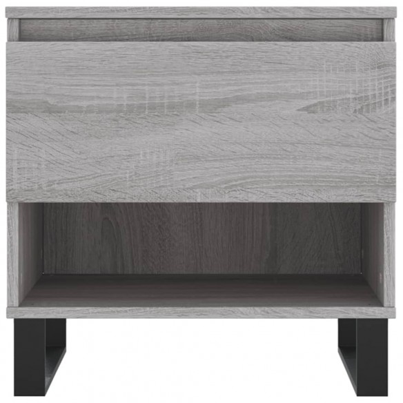 Tables basses 2 pcs sonoma gris 50x46x50 cm bois d'ingénierie