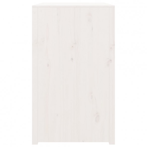 Armoire de cuisine d'extérieur blanc bois de pin massif