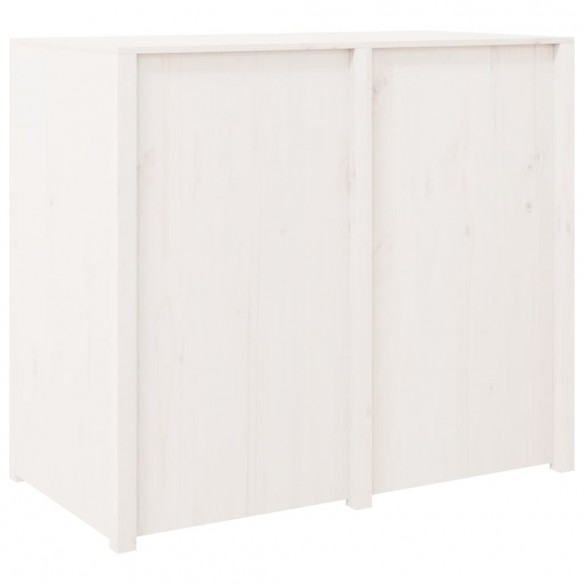 Armoire de cuisine d'extérieur blanc bois de pin massif