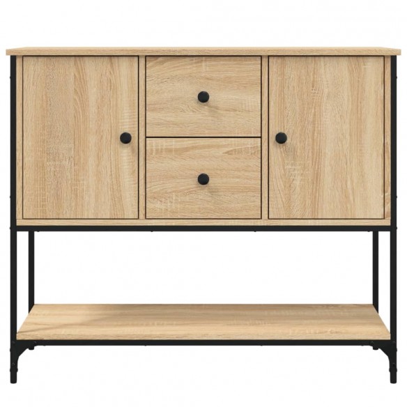 Buffet chêne sonoma 100x36x85 cm bois d'ingénierie