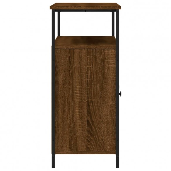 Buffet chêne marron 100x35x80 cm bois d'ingénierie