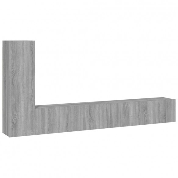 Ensemble de meubles TV 3 pcs Sonoma gris Bois d'ingénierie