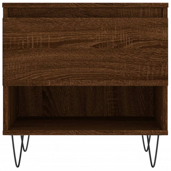 Tables basses 2 pcs chêne marron 50x46x50 cm bois d'ingénierie