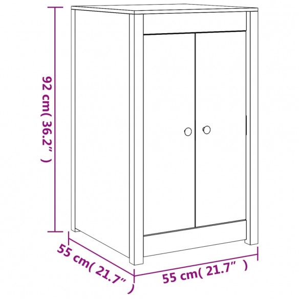 Armoire de cuisine d'extérieur bois de pin massif