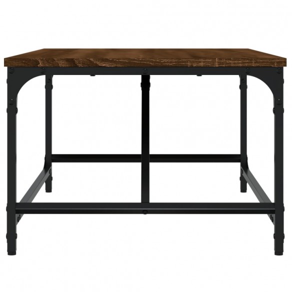 Table basse chêne marron 75x50x35 cm bois d'ingénierie