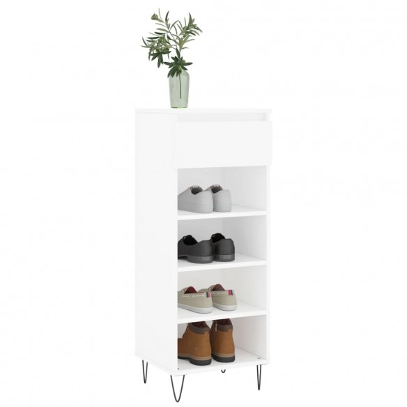 Armoire à chaussures Blanc 40x36x105 cm Bois d'ingénierie