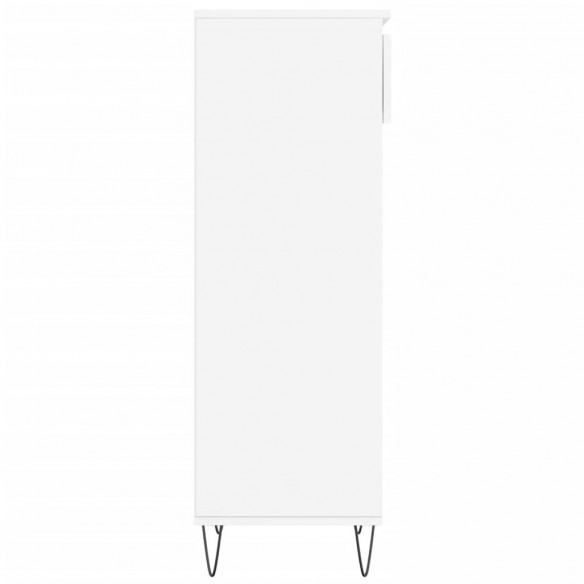 Armoire à chaussures Blanc brillant 40x36x105cm Bois ingénierie