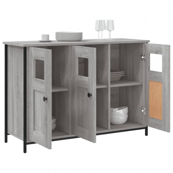 Buffet sonoma gris 100x35x70 cm bois d'ingénierie