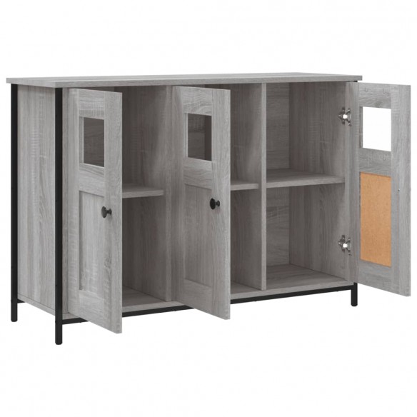 Buffet sonoma gris 100x35x70 cm bois d'ingénierie