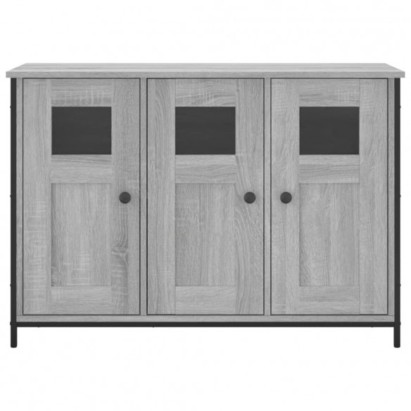 Buffet sonoma gris 100x35x70 cm bois d'ingénierie